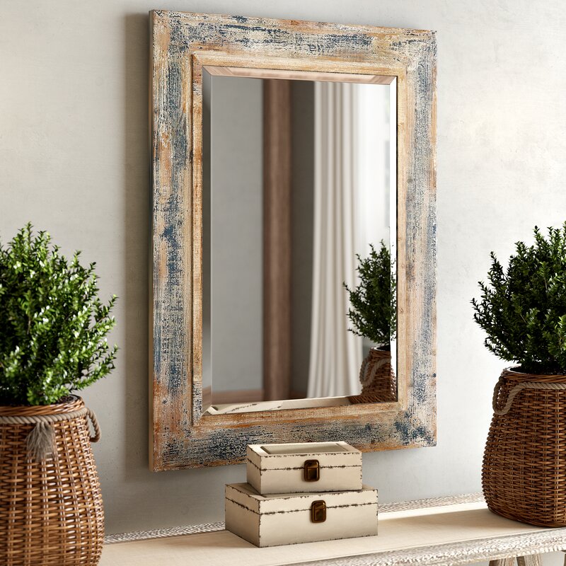 One Allium Way Janie Rectangular Wall Mirror & Reviews